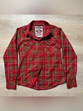 Dixxon Flannel Co. Women's "Bang Bang" SF 49ers Tribute Flannel - Size M